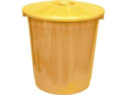 Бак с крышкой (50 л) желтый